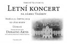 Letní koncert na zámku Vilémov - Donatio Artis