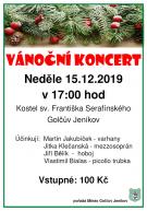 Vánoční koncert - plakát
