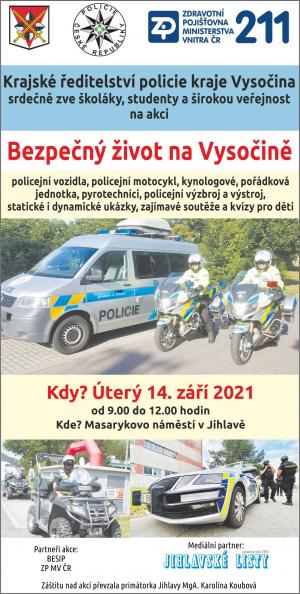 Plakát - Bezpečný život na Vysočině