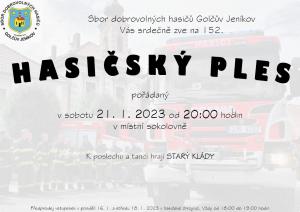 Ples hasiči - obrázek