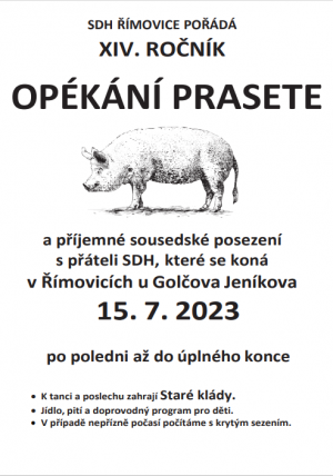 Opékání prasete Římovice 1