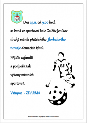 Florbalový turnaj 1