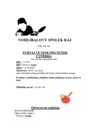Turnaj ve stolním tenise 2