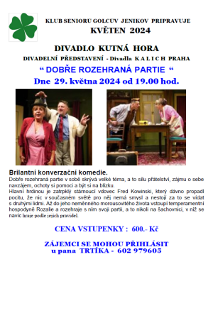 Divadelní představení "Dobře rozehraná partie" 1
