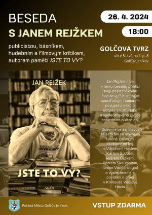 Beseda s Janem Rejžkem - Jste to Vy?  1