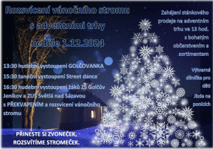 Rozsvícení vánočního stromu s adventními trhy 1