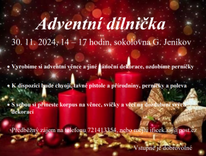 Adventní dílnička 1