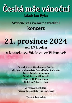 Česká mše vánoční Vilémov 1