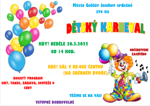 Dětský karneval v Golčově Jeníkově 1