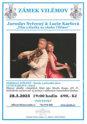Jaroslav Svěcený & Lucie Karlová „Film a klasika na zámku Vilémov“ 1
